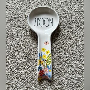 Rae Dunn Floral Spoon Rest with Multicolor Flowers